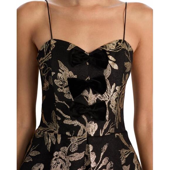 NEW ALICE + OLIVIA daniela structured mini dress in black - www.joarbit.com